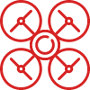 icono dron volando